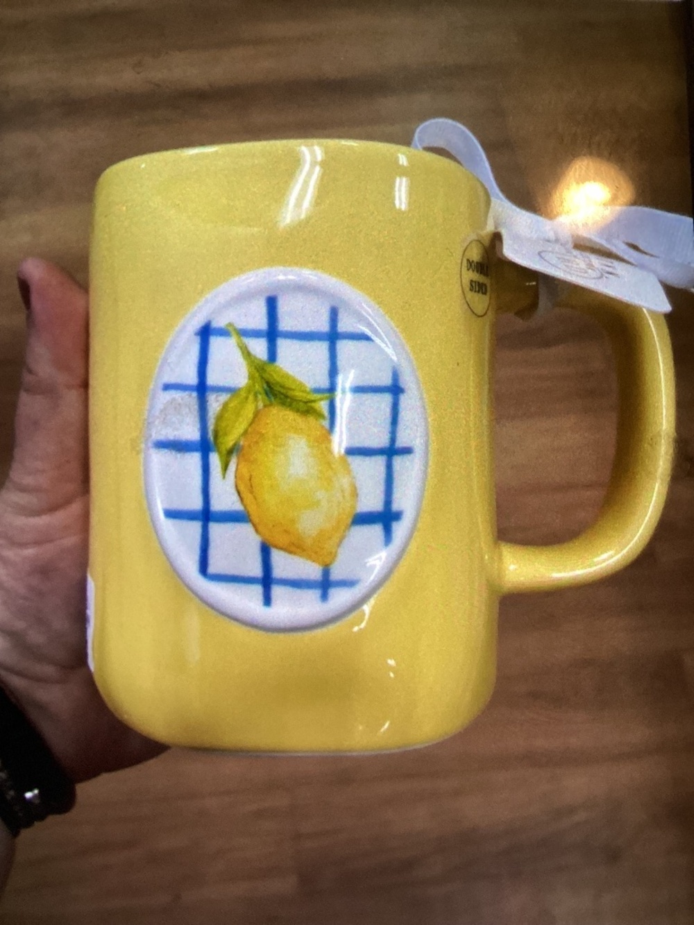 New Rae Dunn Mug- yellow/ HELLO SUNSHINE